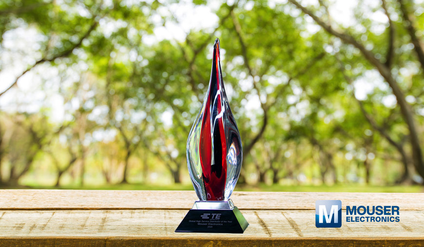 Mouser Electronics Named Global High Service Distributor of the Year by TE Connectivity